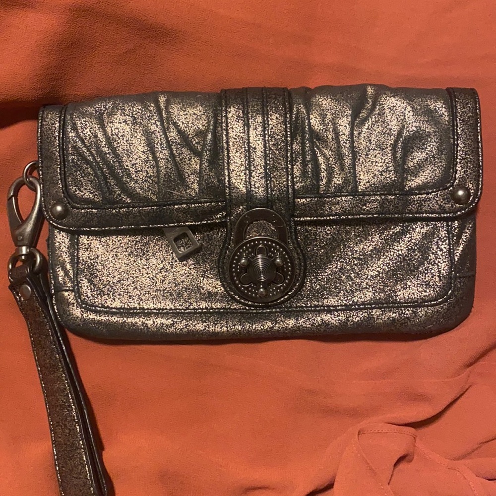STEVEN by Steve Madden  Gold Clutch Wristlet